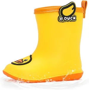 B.Duck Kids Rain Boots for Boys Girls Waterproof Toddler Cartoon Garden Boots