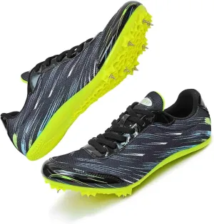 MEBAMY Track and Field Spike Shoes Breathable Lightweight Running Training Sneakers Anti-Slip Track Race Athletics Shoes
