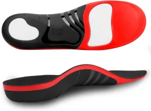 Plantar Fasciitis Insoles, RooRuns 280  lbs High Arch Support Flat Feet Orthotics Inserts, Soft Pain Relief Dynamic Support Release Hurt Perfect for Heavy Duty Working Running Walking