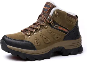 Warm Winter Ankle Boots,Outdoor Walking Winter Work Boots for Men,Comfortable Lightweight Cold-Weather Snow Boots for Men,for Hiking/Trekking