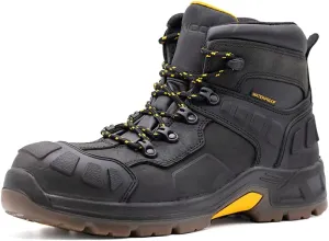 zanco MEN'S 6" WATERPROOF COMPOSITE TOE ELECTRICAL HAZARD SAFETY WORK BOOTS